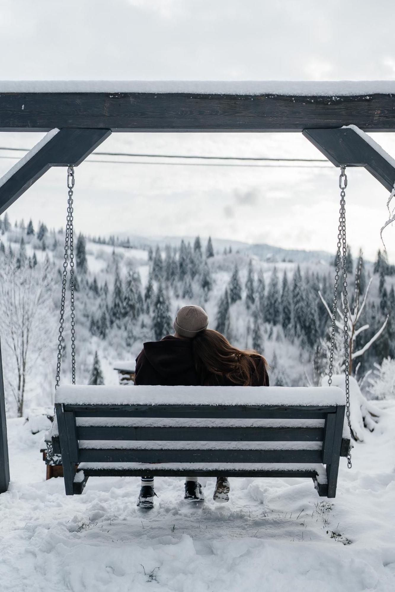 Карпатське Hygge Котедж Для Двох З Чаном-Джакузі У Горах Slavske Esterno foto